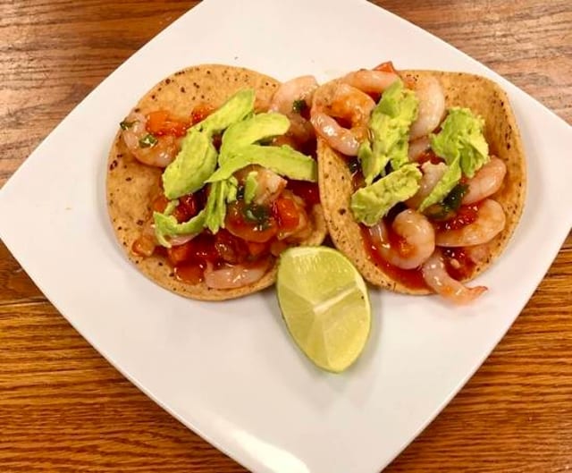 Shrimp Tostadas.